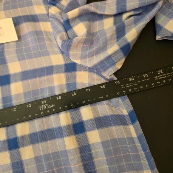 Vineyard Vines Plaid Popover  Dress Womens S Blue Calm Water New [$168 2Q011323 - Picture 8 of 15